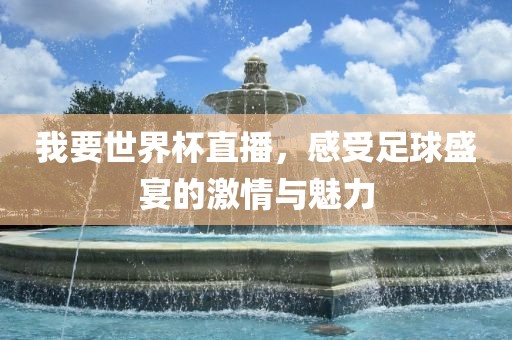 我要世界杯直播，感受足球盛宴的激情与魅力