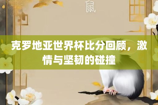 克罗地亚世界杯比分回顾，激情与坚韧的碰撞