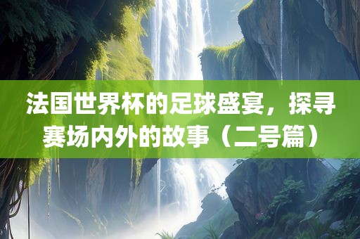 法国世界杯的足球盛宴，探寻赛场内外的故事（二号篇）