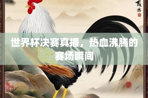世界杯决赛真播，热血沸腾的赛场瞬间