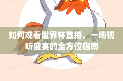 如何观看世界杯直播，一场视听盛宴的全方位指南