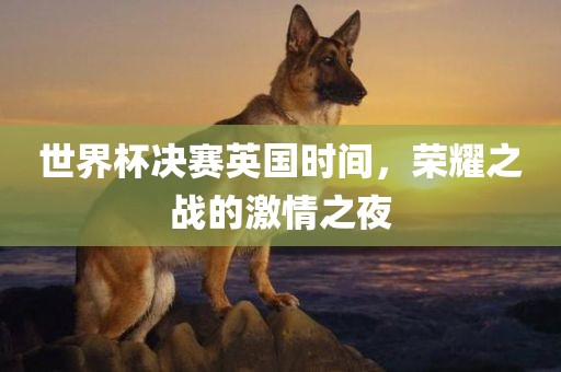 世界杯决赛英国时间，荣耀之战的激情之夜