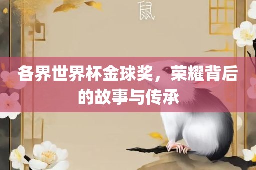 各界世界杯金球奖，荣耀背后的故事与传承
