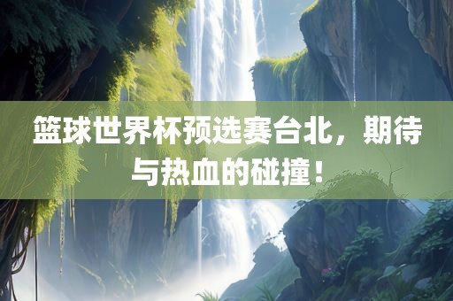 篮球世界杯预选赛台北,期待与热血的碰撞!