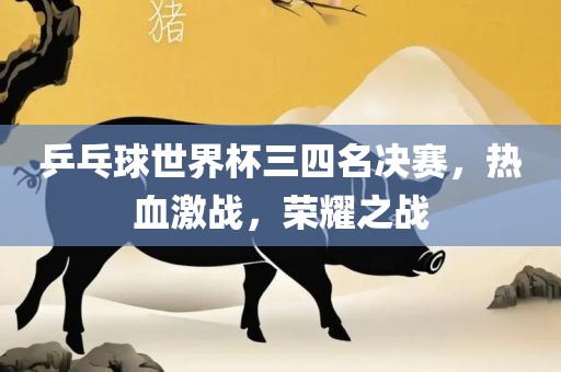 乒乓球世界杯三四名决赛，热血激战，荣耀之战