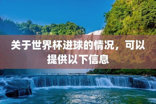 关于世界杯进球的情况，可以提供以下信息