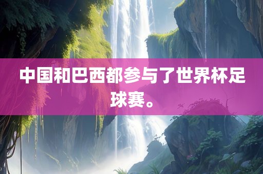 中国和巴西都参与了世界杯足球赛。