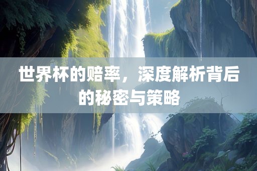 世界杯的赔率，深度解析背后的秘密与策略