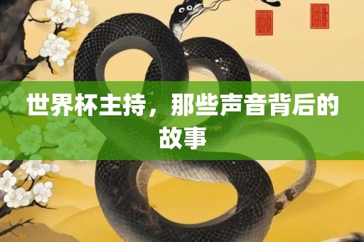 世界杯主持，那些声音背后的故事