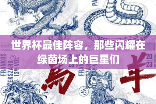 世界杯最佳阵容，那些闪耀在绿茵场上的巨星们
