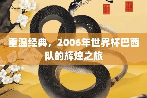 重温经典，2006年世界杯巴西队的辉煌之旅