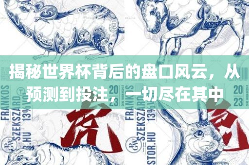 揭秘世界杯背后的盘口风云，从预测到投注，一切尽在其中
