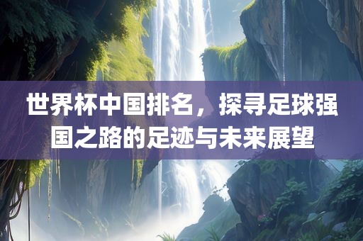 世界杯中国排名，探寻足球强国之路的足迹与未来展望