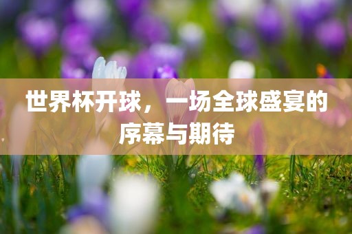 世界杯开球，一场全球盛宴的序幕与期待