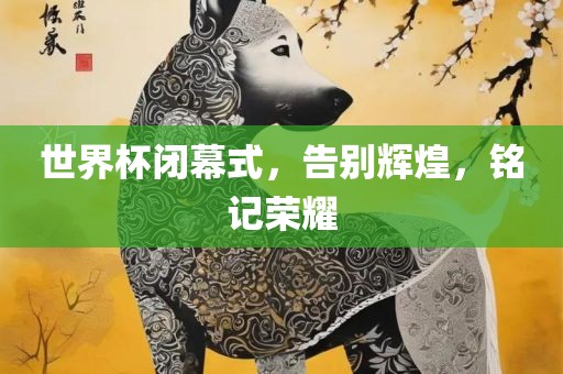 世界杯闭幕式，告别辉煌，铭记荣耀