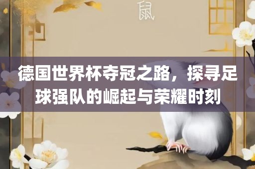 德国世界杯夺冠之路，探寻足球强队的崛起与荣耀时刻