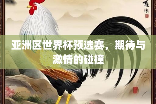 亚洲区世界杯预选赛，期待与激情的碰撞