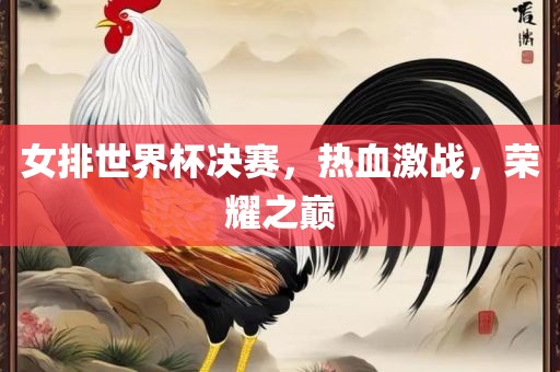 女排世界杯决赛，热血激战，荣耀之巅