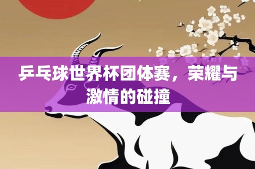 乒乓球世界杯团体赛，荣耀与激情的碰撞