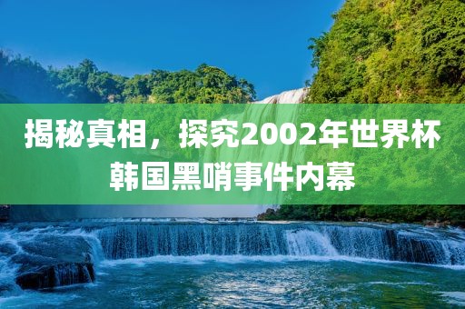 揭秘真相，探究2002年世界杯韩国黑哨事件内幕