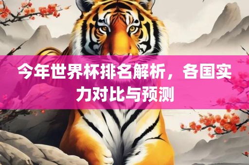 今年世界杯排名解析，各国实力对比与预测