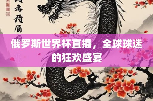 俄罗斯世界杯直播，全球球迷的狂欢盛宴