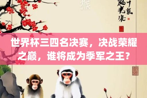 世界杯三四名决赛，决战荣耀之巅，谁将成为季军之王？