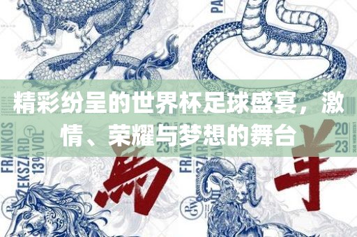 精彩纷呈的世界杯足球盛宴，激情、荣耀与梦想的舞台