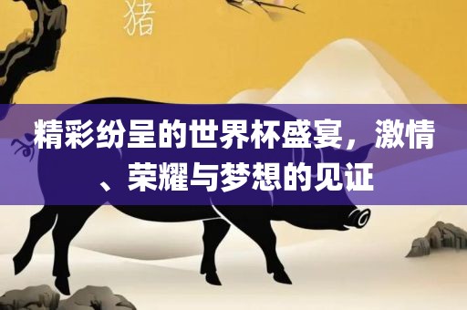 精彩纷呈的世界杯盛宴,激情、荣耀与梦想的见证