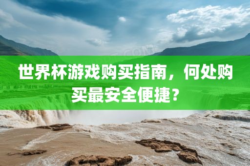 世界杯游戏购买指南，何处购买最安全便捷？