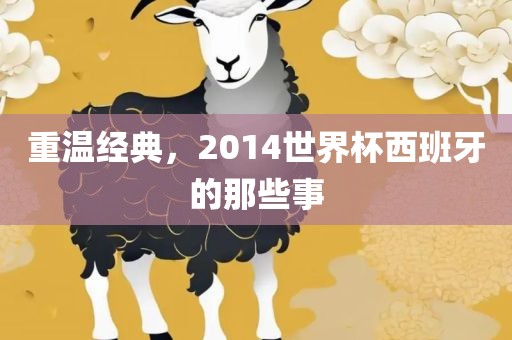 重温经典，2014世界杯西班牙的那些事