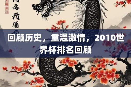 回顾历史，重温激情，2010世界杯排名回顾