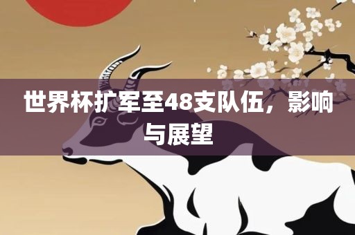 世界杯扩军至48支队伍，影响与展望