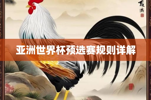 亚洲世界杯预选赛规则详解