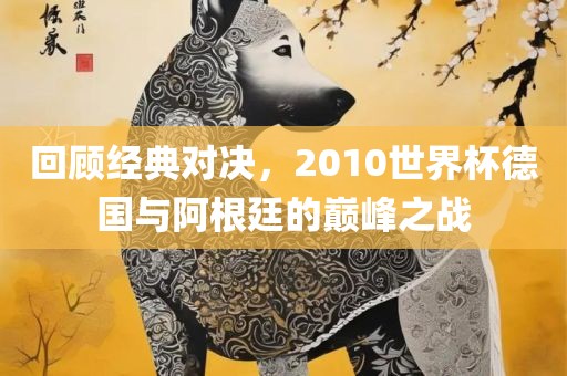 回顾经典对决，2010世界杯德国与阿根廷的巅峰之战