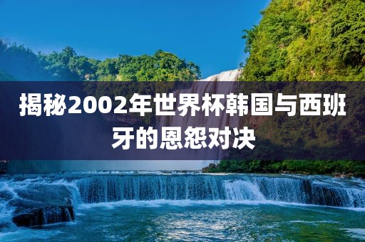 揭秘2002年世界杯韩国与西班牙的恩怨对决