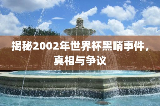 揭秘2002年世界杯黑哨事件，真相与争议