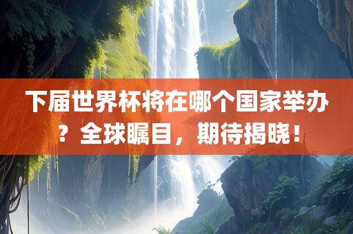 下届世界杯将在哪个国家举办？全球瞩目，期待揭晓！