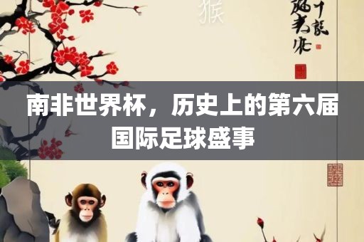 南非世界杯，历史上的第六届国际足球盛事