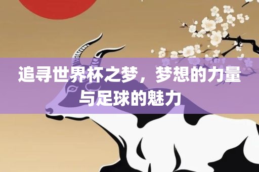 追寻世界杯之梦，梦想的力量与足球的魅力