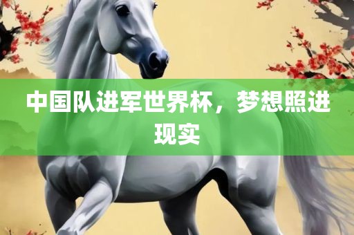 中国队进军世界杯，梦想照进现实