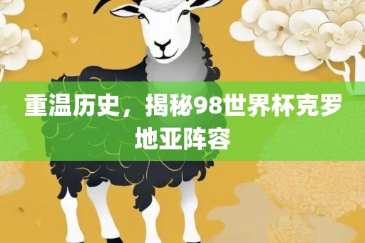 重温历史，揭秘98世界杯克罗地亚阵容