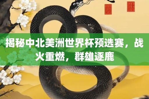揭秘中北美洲世界杯预选赛，战火重燃，群雄逐鹿
