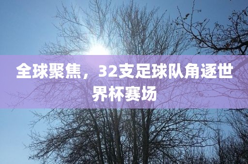 全球聚焦，32支足球队角逐世界杯赛场