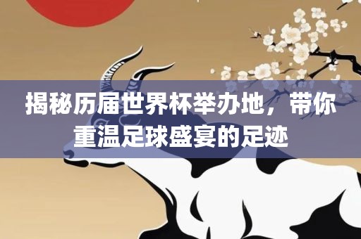 揭秘历届世界杯举办地,带你重温足球盛宴的足迹