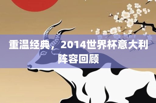 重温经典，2014世界杯意大利阵容回顾