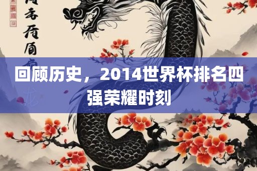 回顾历史，2014世界杯排名四强荣耀时刻