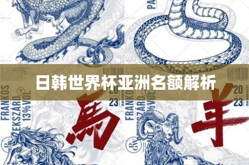 日韩世界杯亚洲名额解析