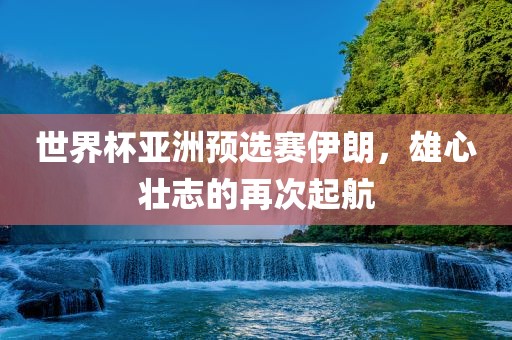 世界杯亚洲预选赛伊朗，雄心壮志的再次起航