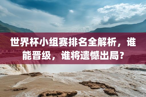 世界杯小组赛排名全解析,谁能晋级,谁将遗憾出局?
